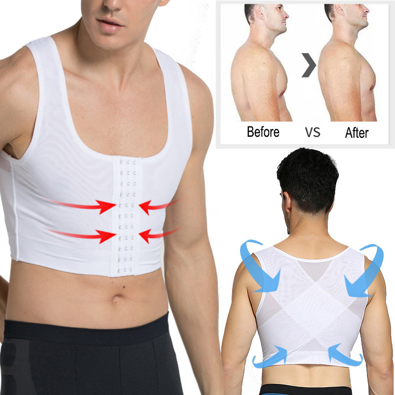 Men's Slimming Chest Trainer and Posture Corrector Top