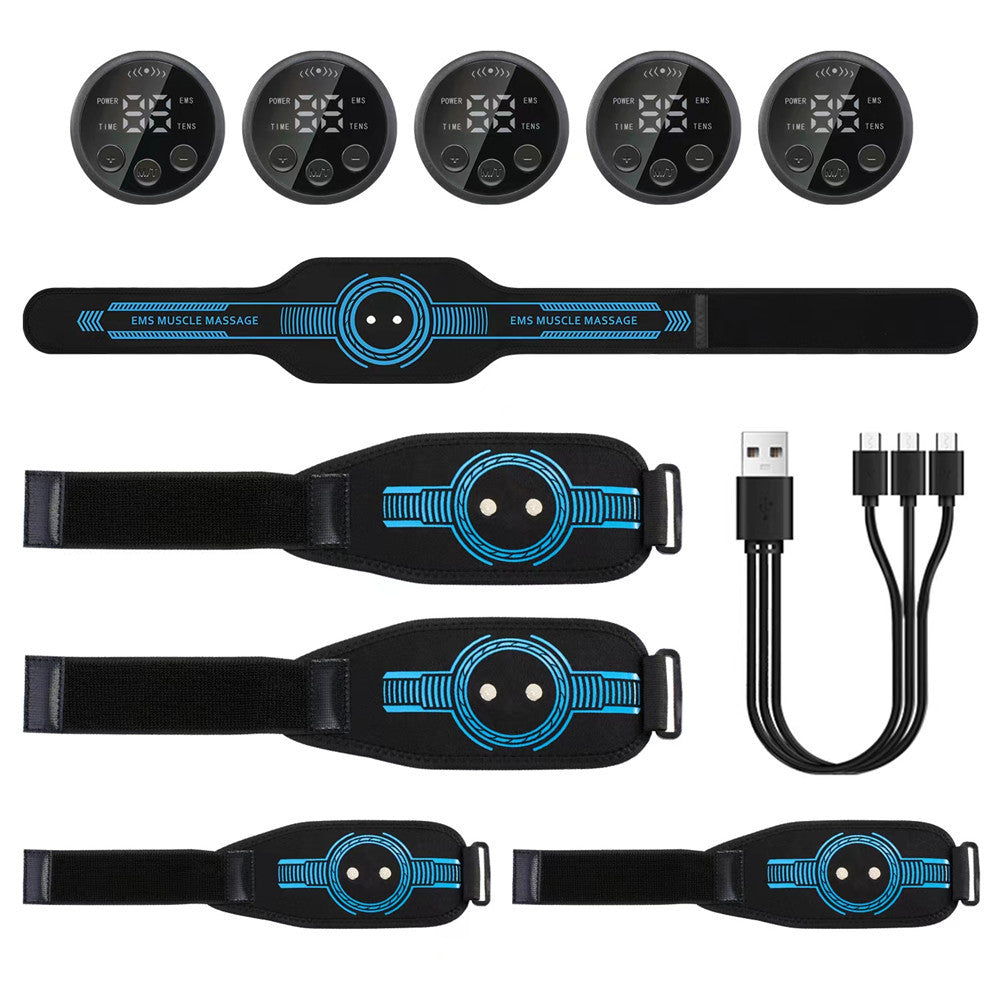 5-Piece EMS Ab Belt Massage Trainer Set