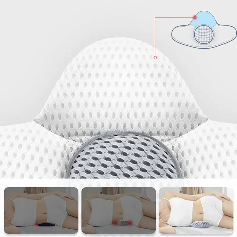3D Buckwheat Sleep Pillow for Lumbar Support