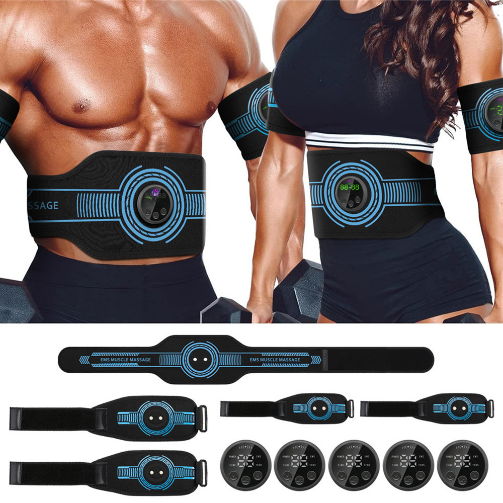 5-Piece EMS Ab Belt Massage Trainer Set