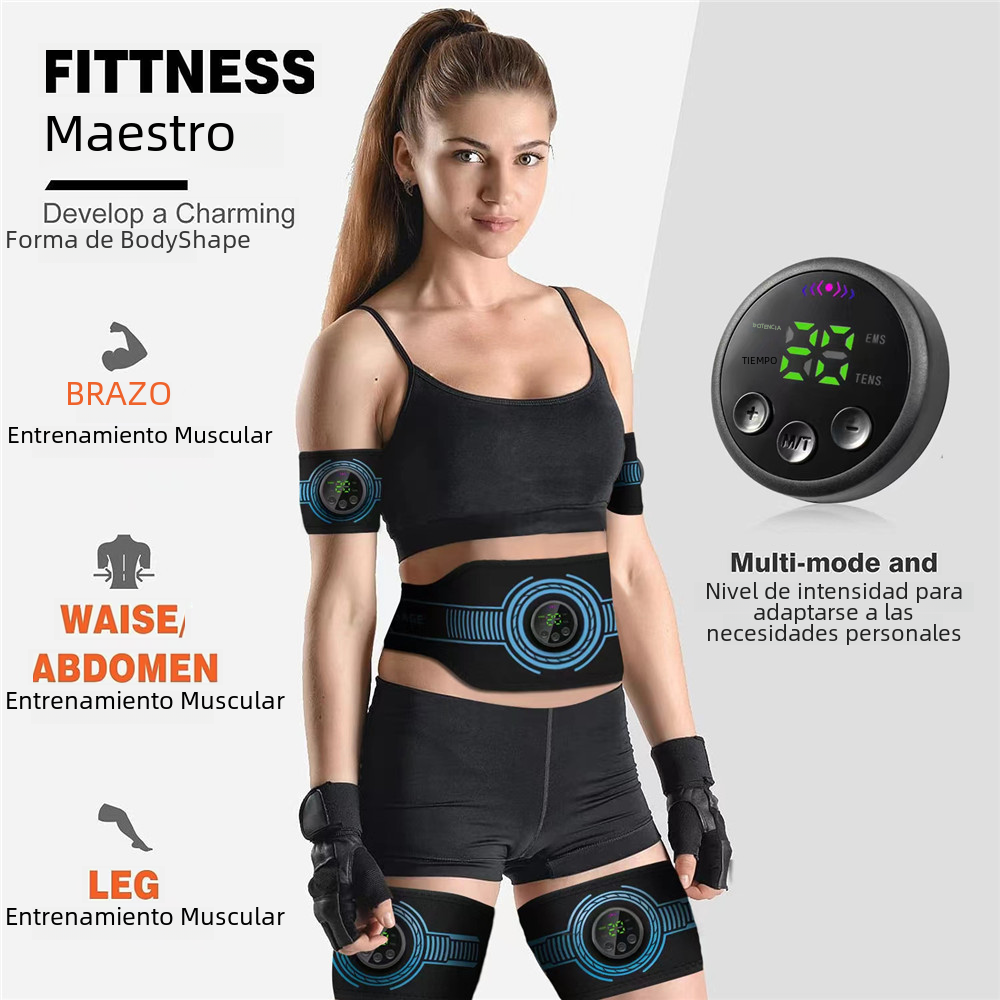 5-Piece EMS Ab Belt Massage Trainer Set