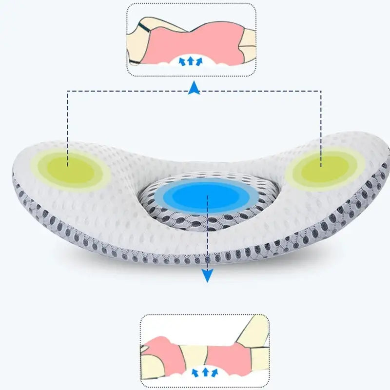 3D Buckwheat Sleep Pillow for Lumbar Support